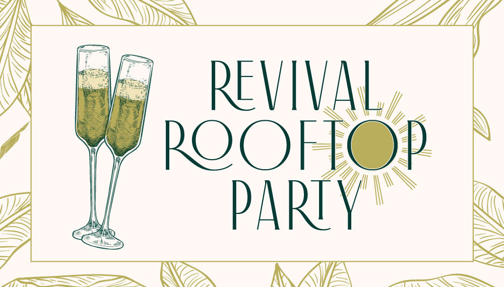 Rooftop party ad