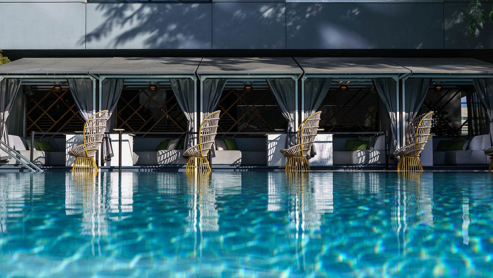 rooftop pool view at Kimpton Sawyer Hotel