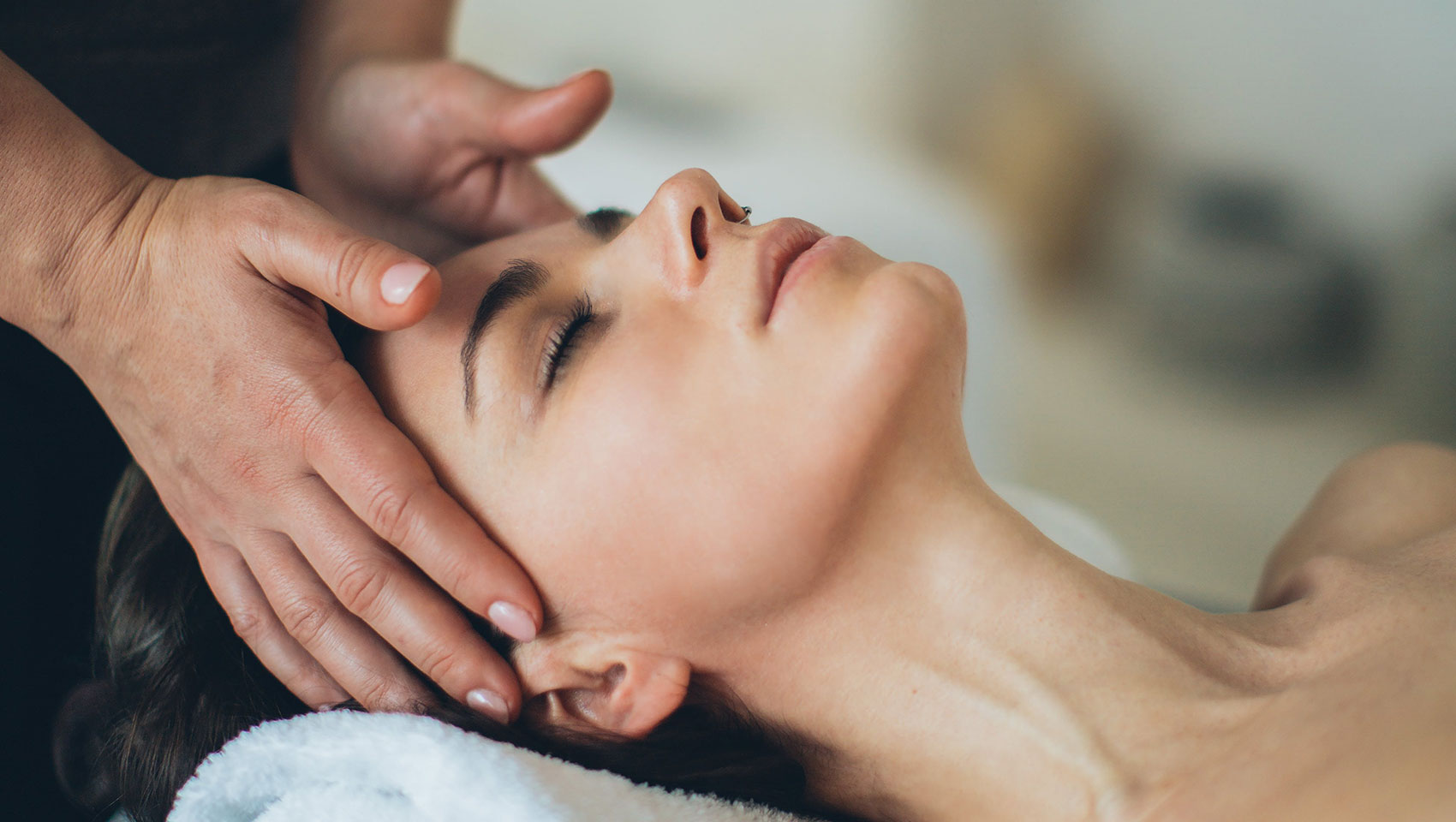 Woman receiving massage