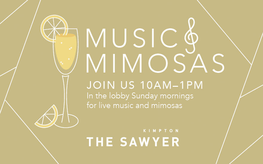 Music & Mimosas event poster